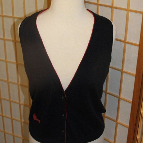 Lands' End MedPet Merino Wool Sweater Vest - Picture 1 of 15